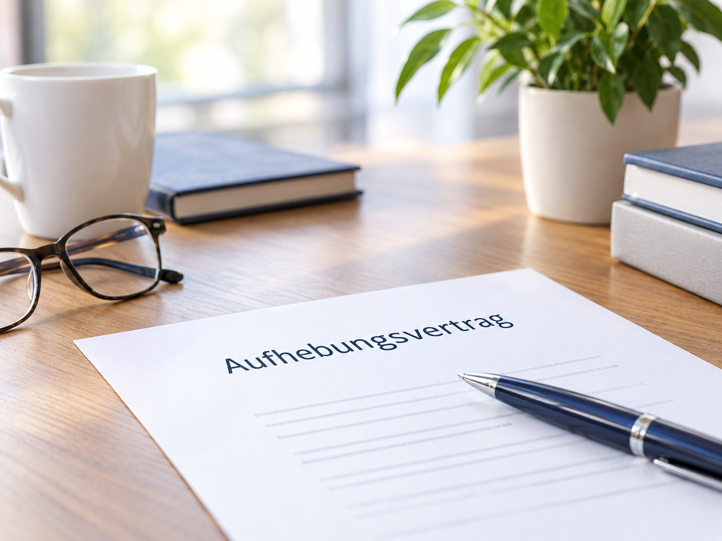 Aufhebungsvertrag mit Stift